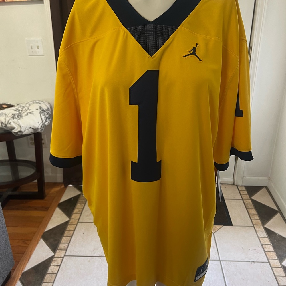 Nike Michigan Wolverines Gold Practice Jersey